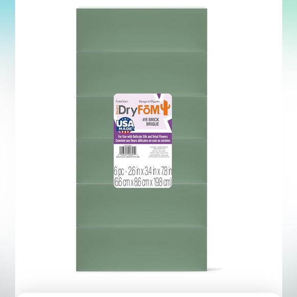 RESERVED FB 5PC FloraCraft Floral Dry Foam 5 Piece Bricks Green & other syrofoam - Picture 3 of 14